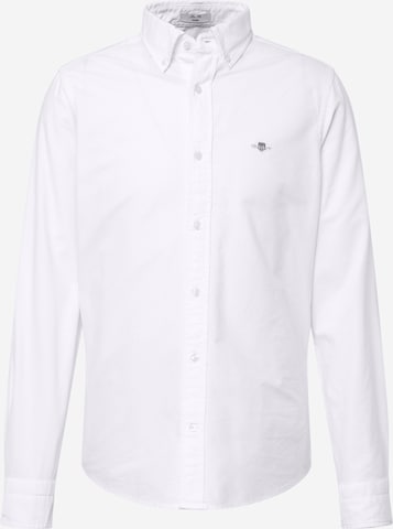 GANT Přiléhavý střih Společenská košile – bílá: přední strana