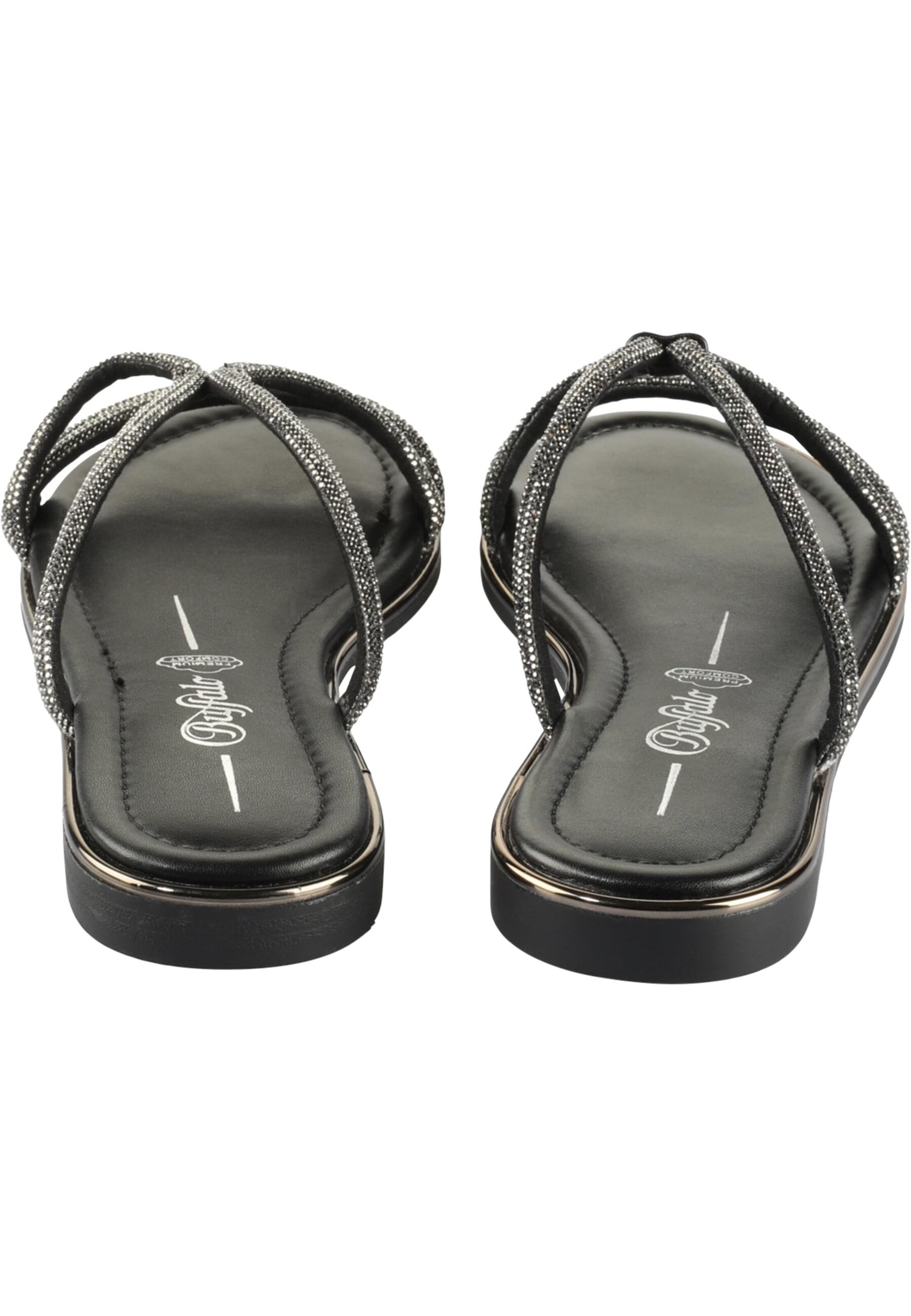 BUFFALO Pantofle 'Kira' – černá