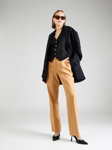 Regular Pantalon à plis s.Oliver BLACK LABEL en jaune