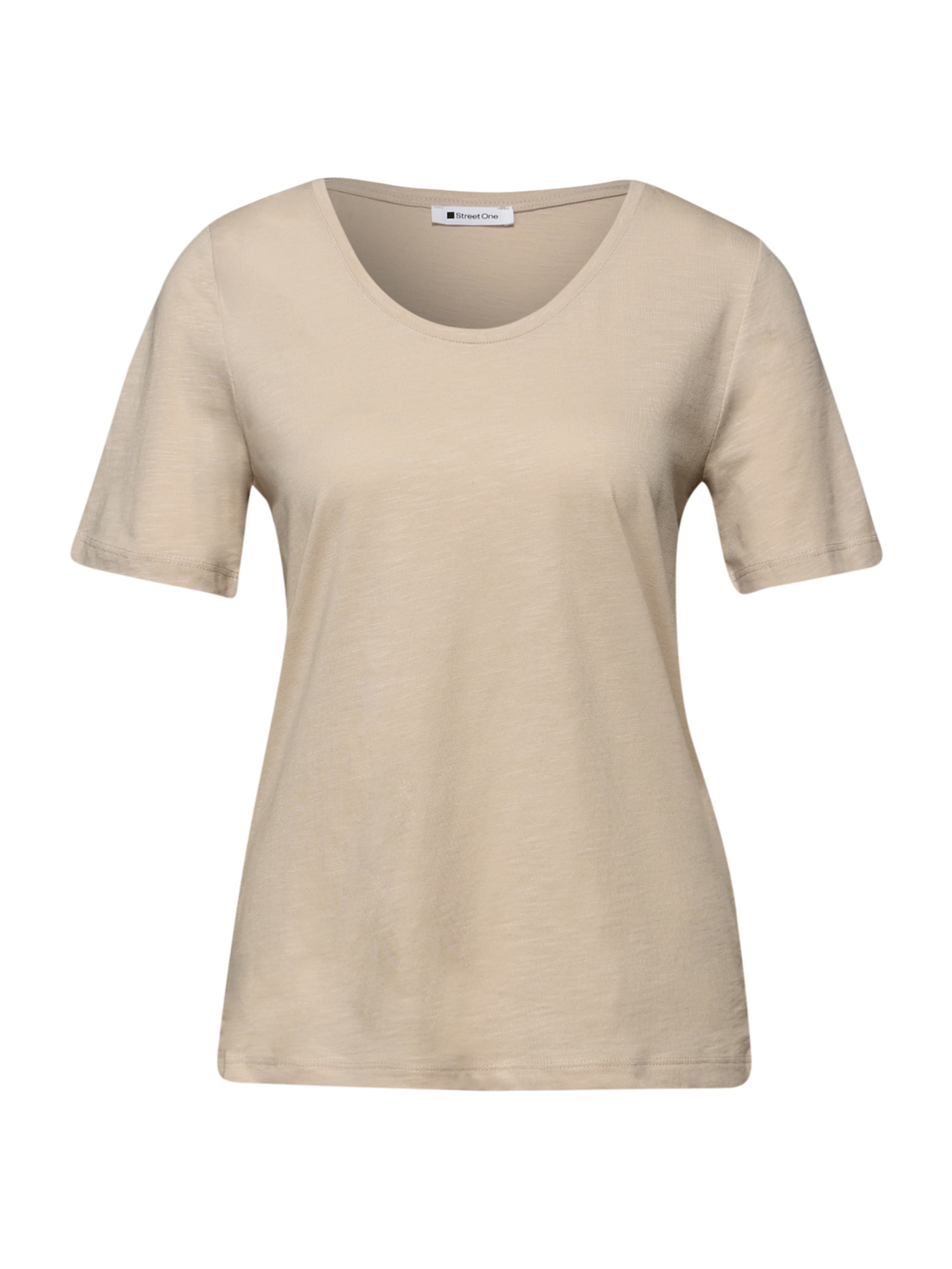 STREET ONE - Camiseta 'Gerda' en beige: frente