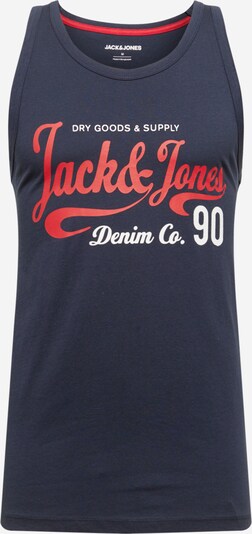 JACK & JONES Shirt 'MOON' in de kleur Donkerblauw / Rood / Wit, Productweergave