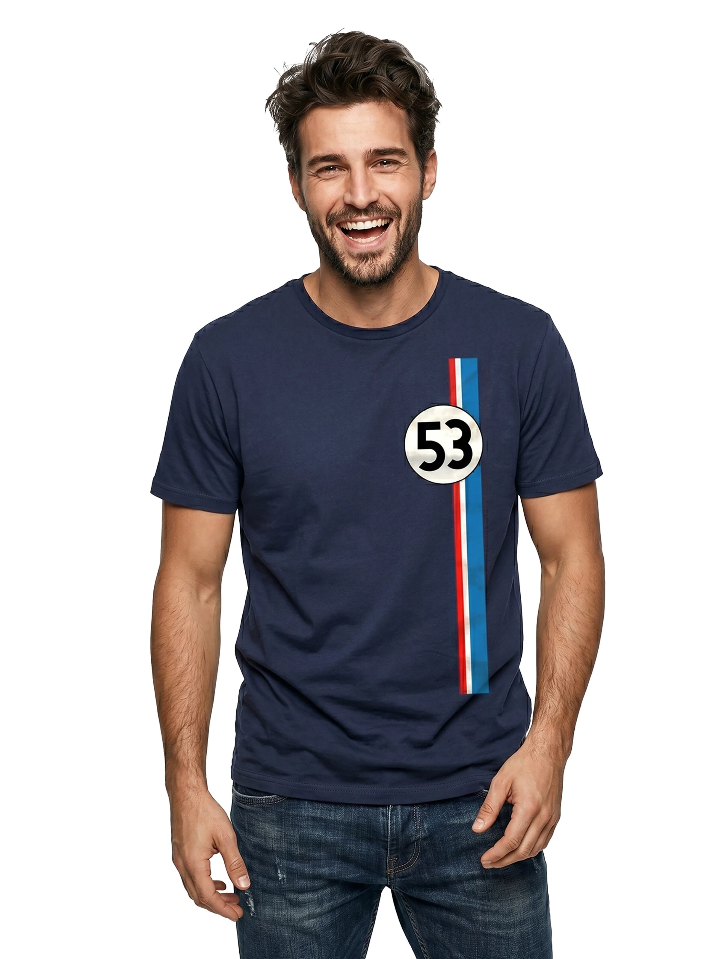 MAKAYA Shirt 'Herb-ie 53' in Blue: front