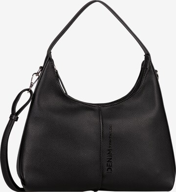 TOM TAILOR DENIM Shoulder Bag in Black: front
