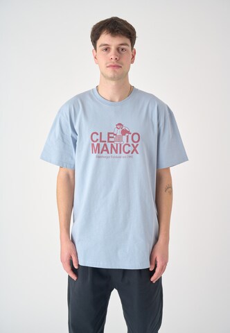 Cleptomanicx Shirt 'Feinkost' in Blue: front