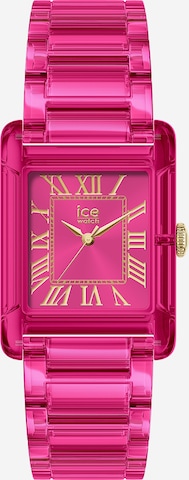 ICE WATCH Analoguhr in Pink: Vorderseite