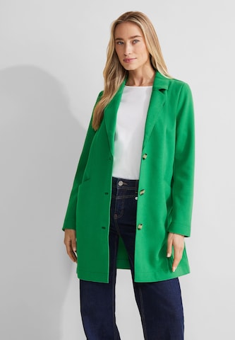 STREET ONE Between-Seasons Coat in Green: front