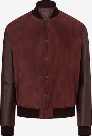 Werner Christ Lederjacke 'Hank K' in Rot: Vorderseite