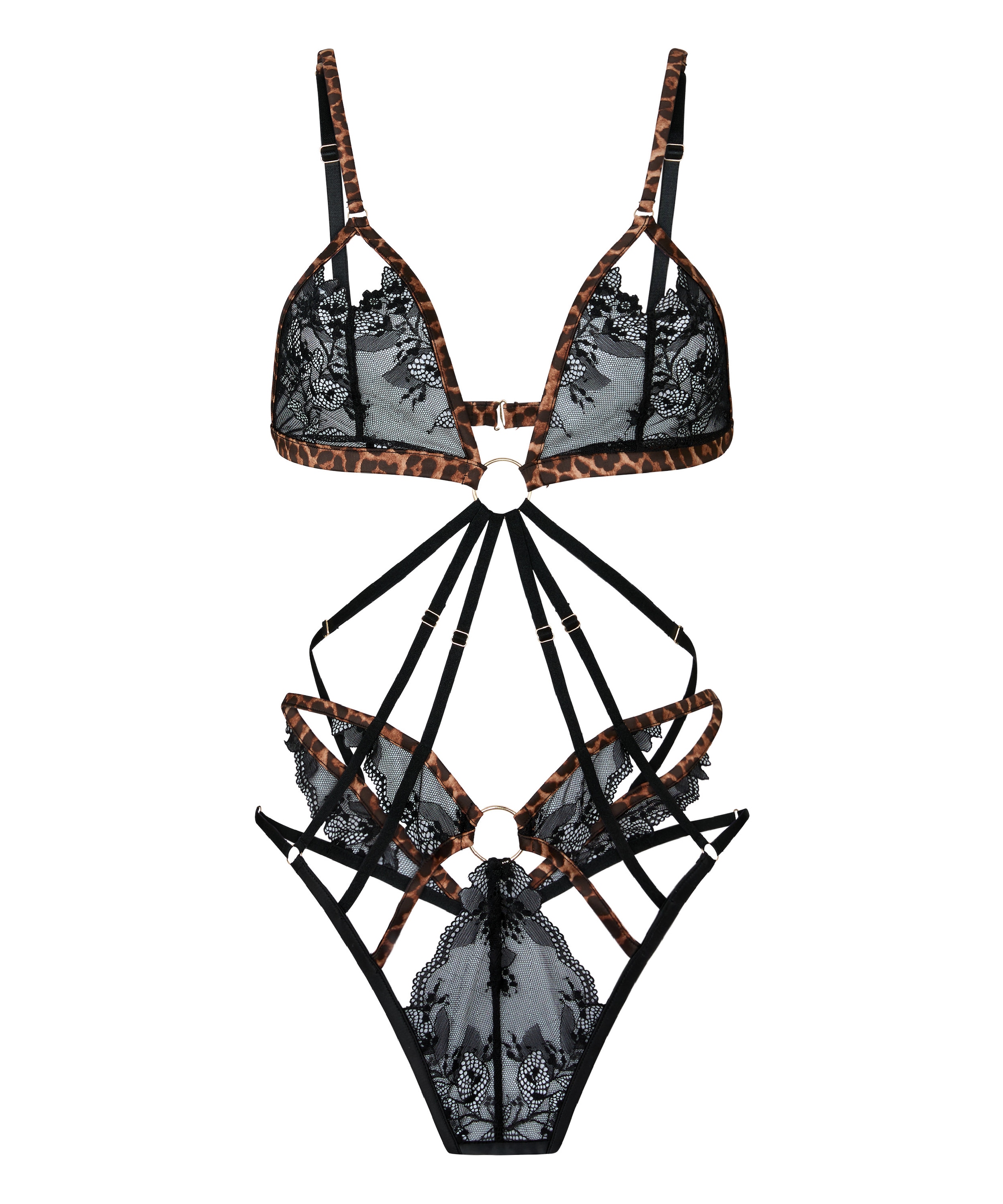 Hunkemöller Body in Schwarz: Vorderseite