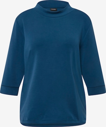 Sweat-shirt Ulla Popken en bleu : devant