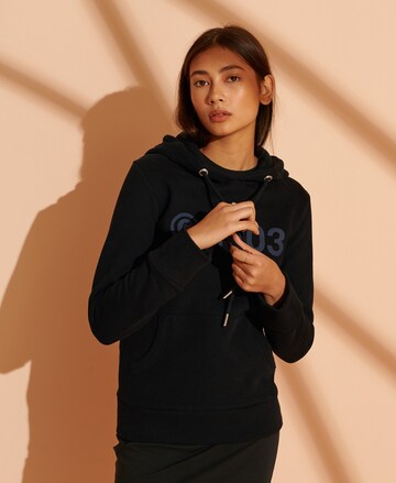 Superdry Sweater in Black: front