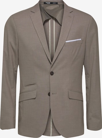 Coupe slim Veste de costume 'Nick' SELECTED HOMME en beige : devant