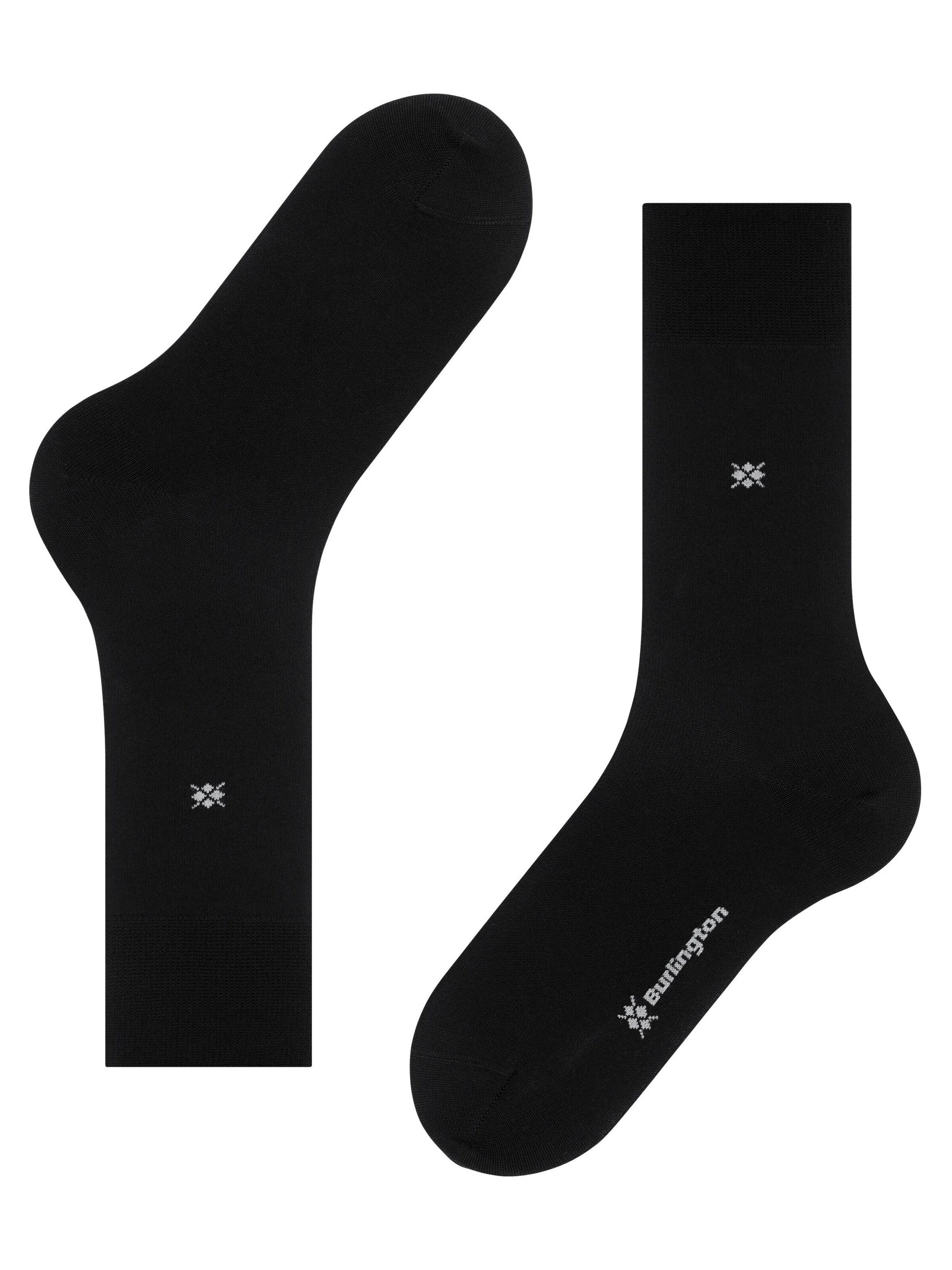 BURLINGTON Socken 'Dublin' in Schwarz