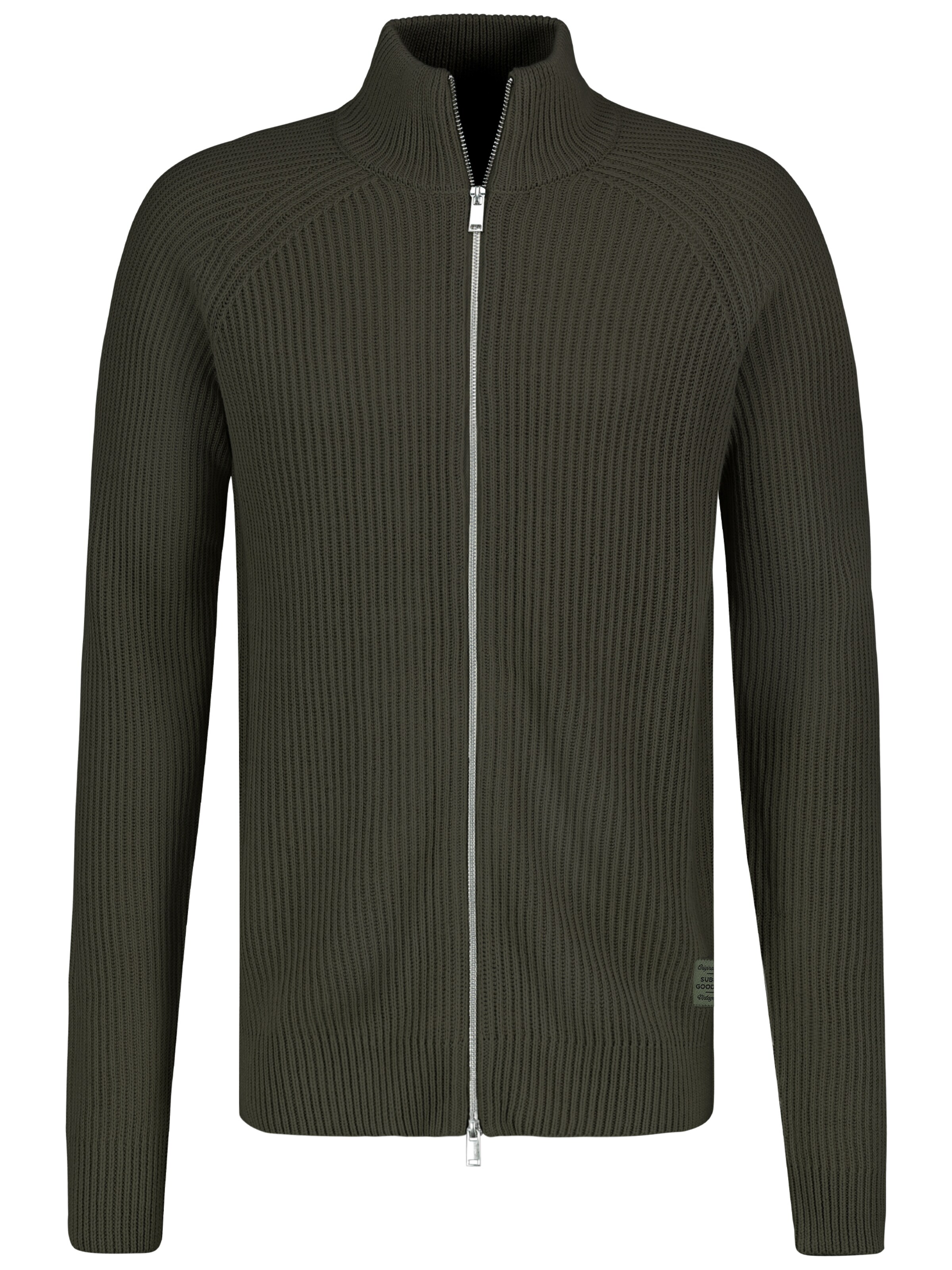 Sublevel Sportstrickjacke in Grün: Vorderseite