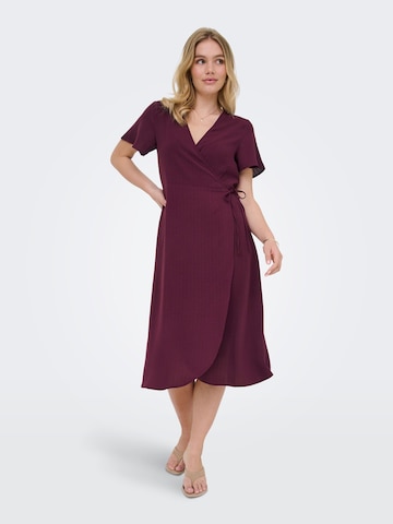 Robe 'ONLCali' ONLY en rouge : devant