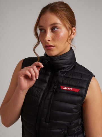 JACK1T Outdoor jacket ' SATEL1TE Leichte Pufferweste 2.0 ' in Black