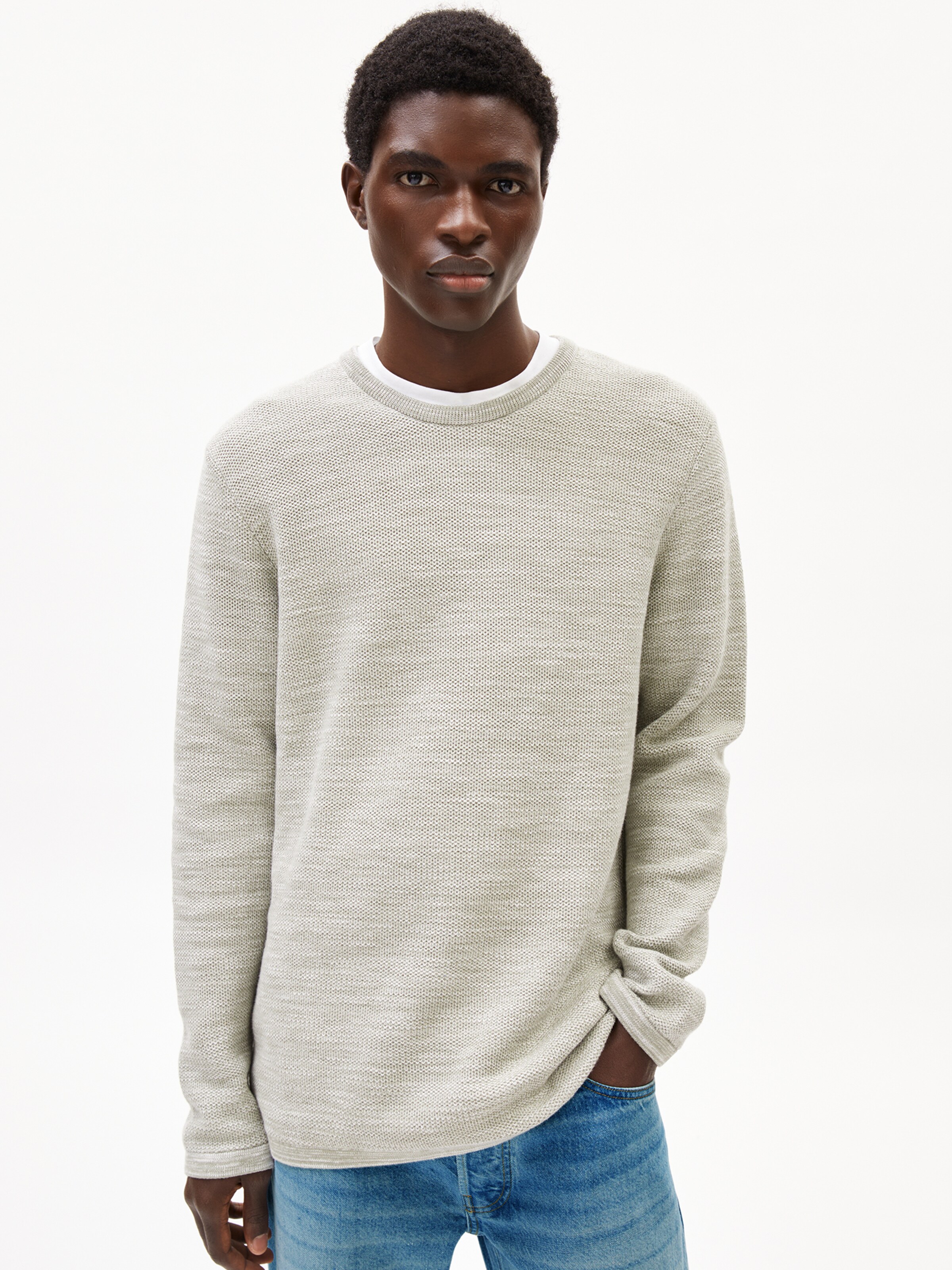 ARMEDANGELS Strickpullover ' TOLAA ' in Grün: Vorderseite