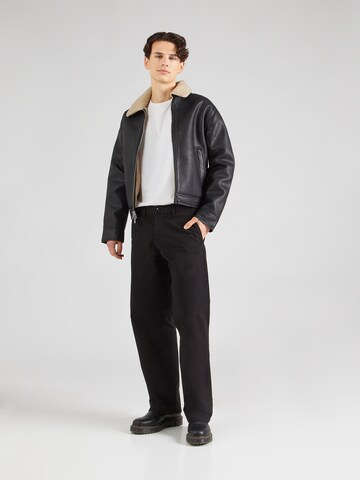JACK & JONES - regular Pantalón chino 'BILL' en negro