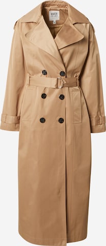 River Island Between-Seasons Coat in Brown: front