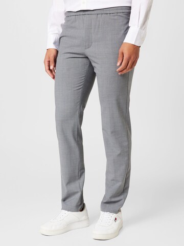 Tommy Hilfiger Tailored Regular Pants 'HAMPTON' in Grey: front