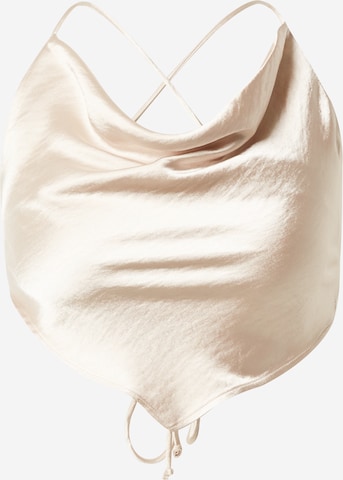 Gina Tricot Top in Beige: voorkant