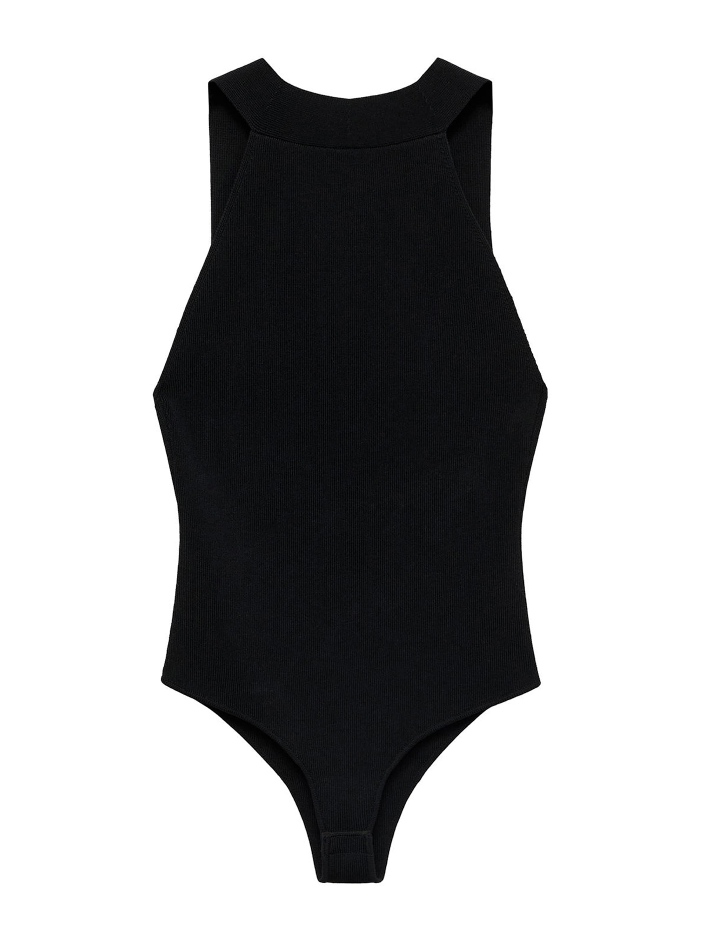 MANGO Shirtbody 'Keke' i sort: forside