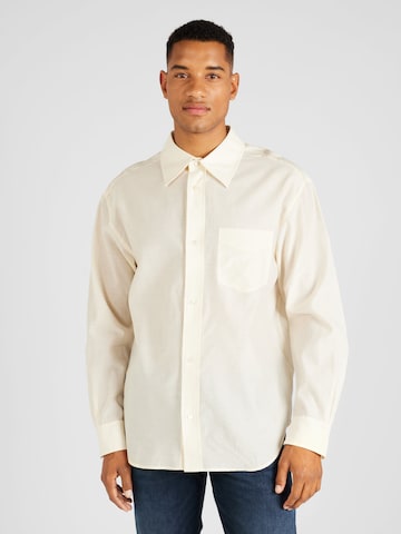 GANT Comfort fit Button Up Shirt in Beige: front