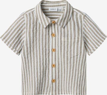 NAME IT Button up shirt 'NBMFEDENIS' in Grey: front