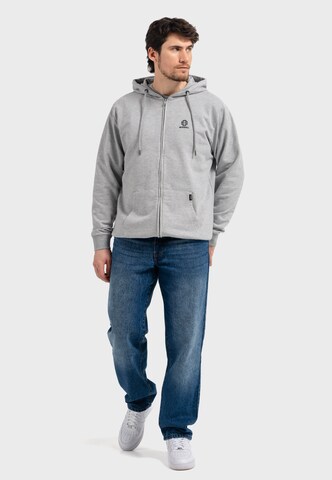 Oldskull Sweatjacke 'Basic Oldskull 25' in Grau