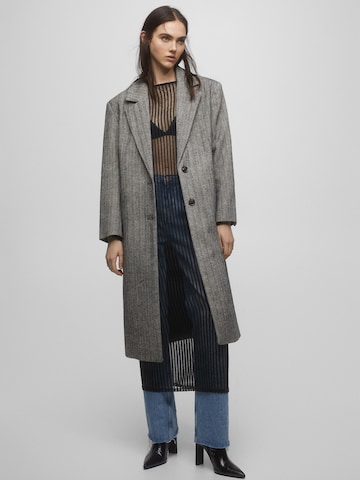 Manteau mi-saison Pull&Bear en gris : devant