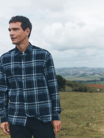 Next - Regular Fit Camisa em azul