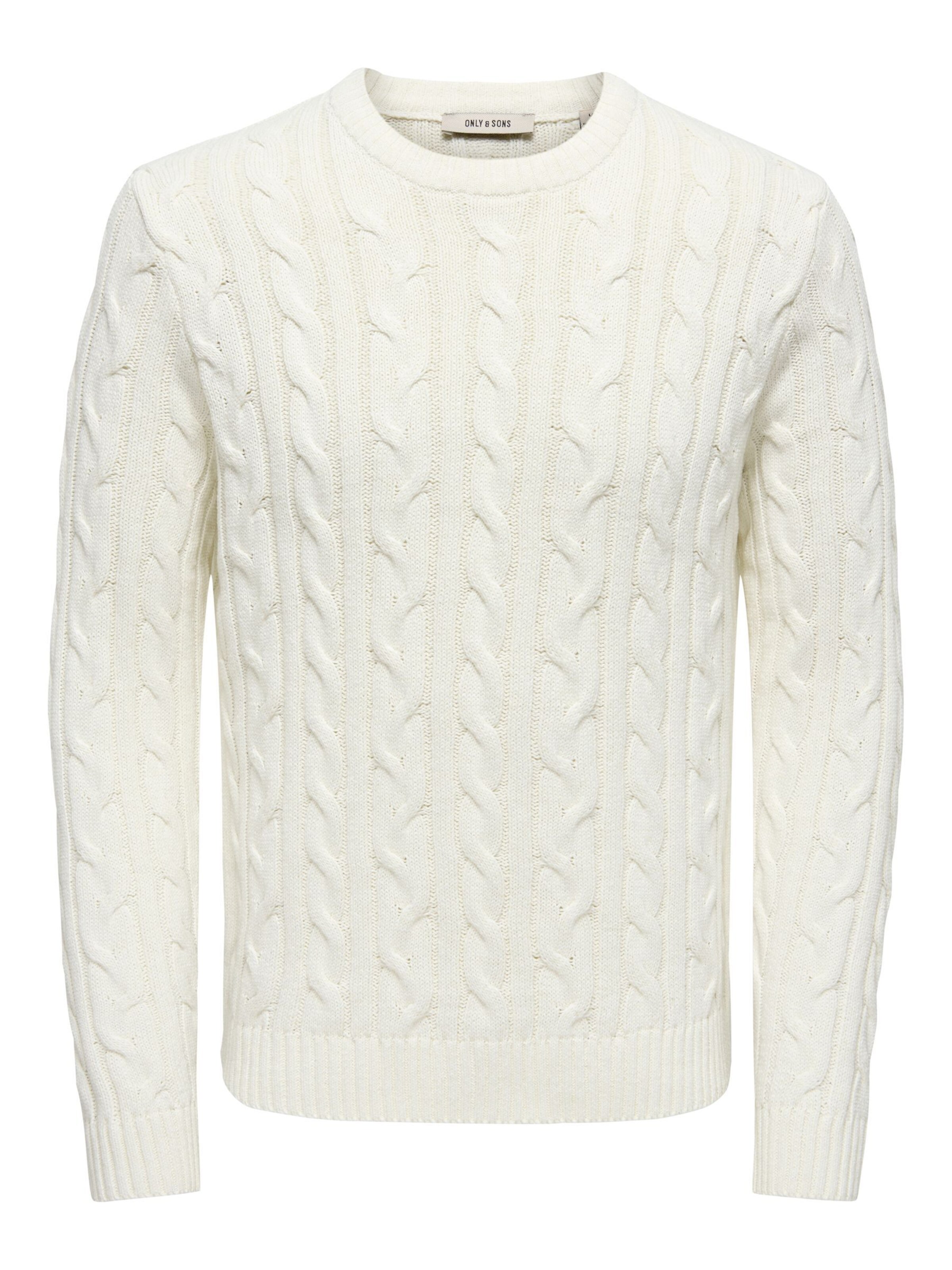 Only & Sons Jersey 'KIM ' en L en blanco, Vista del producto