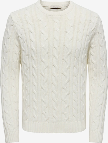 Pullover 'KIM ' di Only & Sons in bianco: frontale