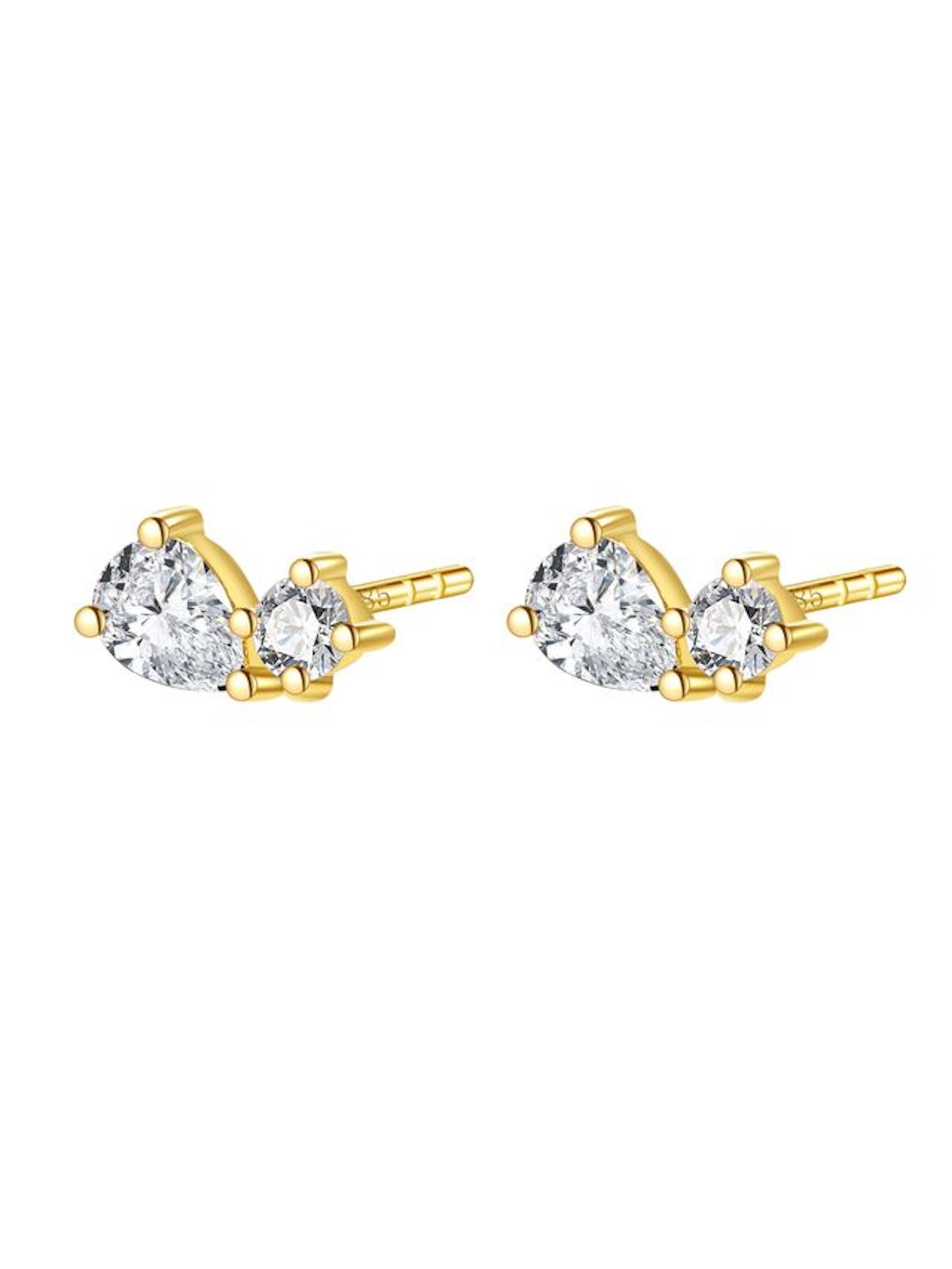 Dear Me Oorbellen 'Glow' in Goud: voorkant