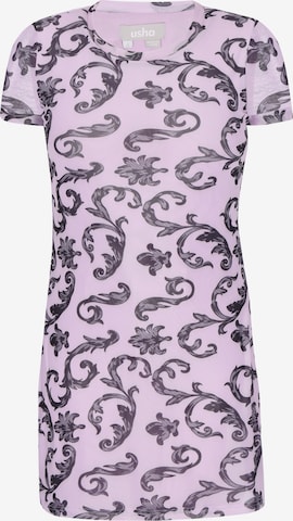 Usha - Vestido em rosa: frente