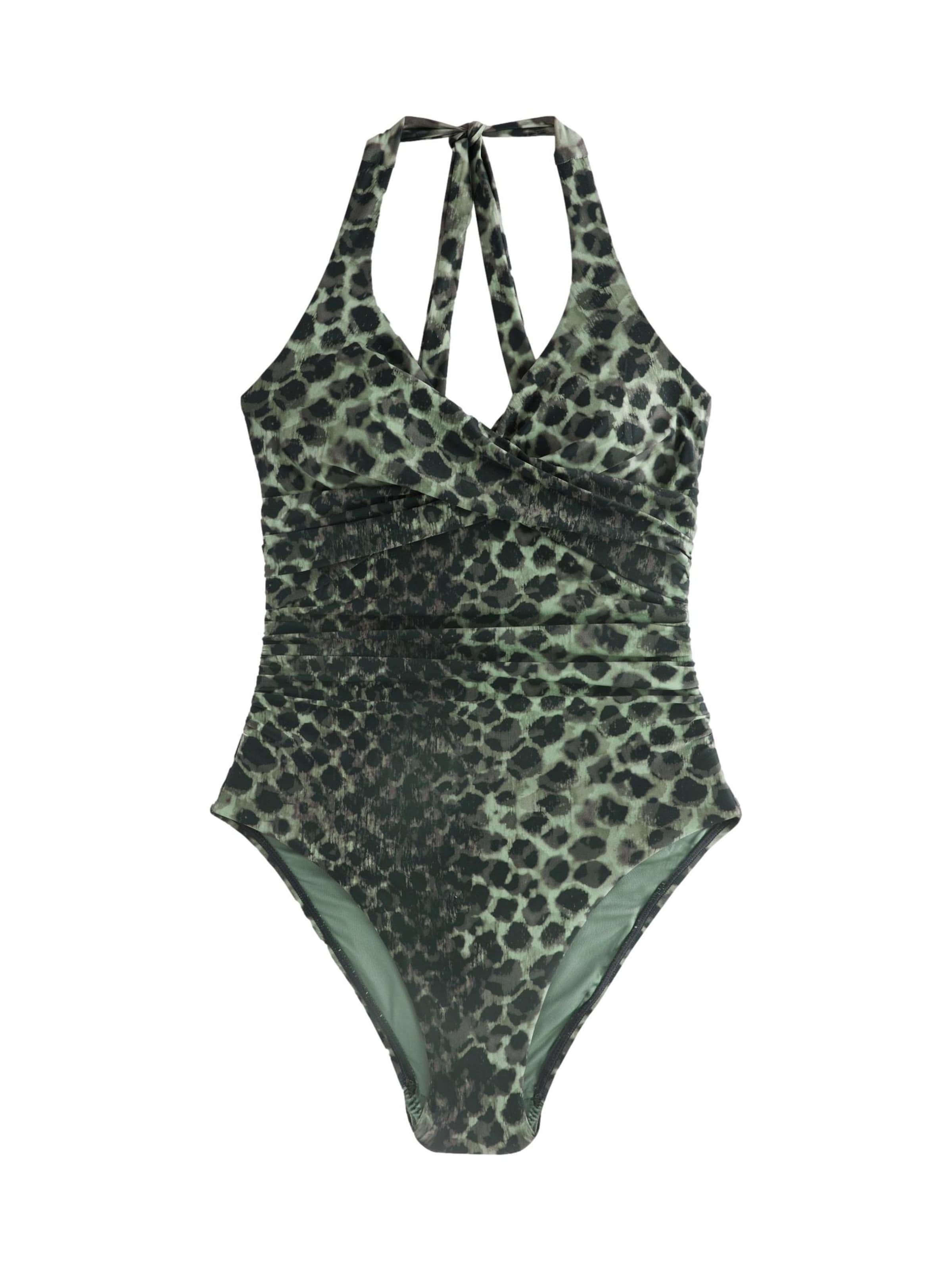 Next Triangel Shaping-badpak in Groen: voorkant