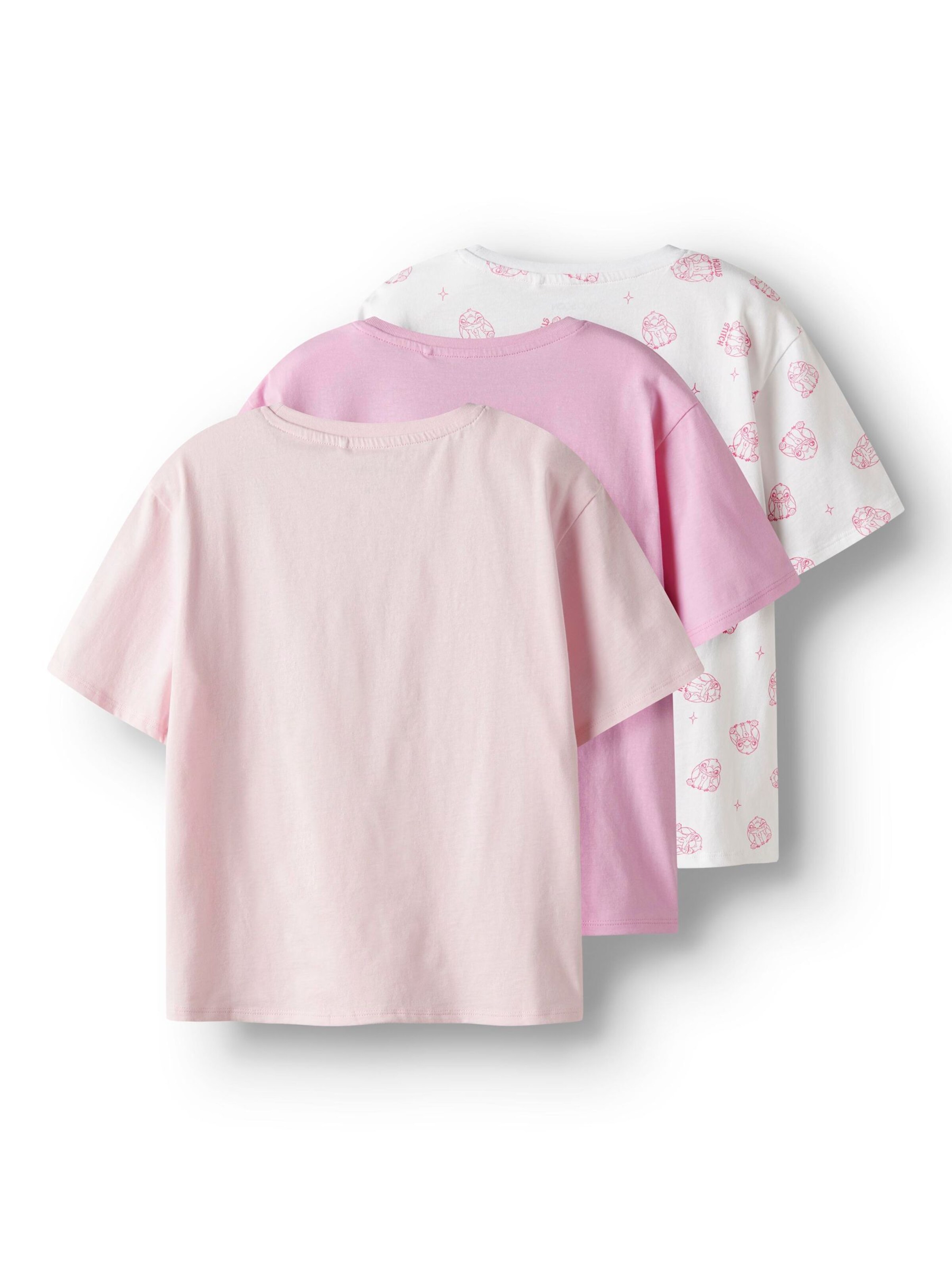 TWO SOON Футболка 'Stitch' в Ярко-розовый