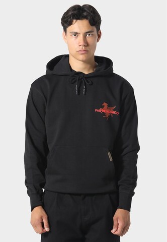 Sweat-shirt 'La Pegaus' Pas De Monaco en noir : devant