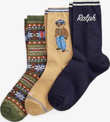 Chaussettes Polo Ralph Lauren en bleu : devant