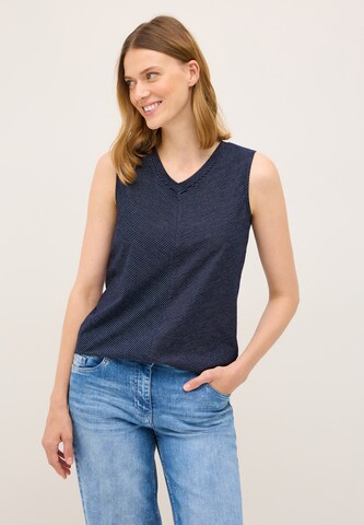 CECIL Top in Blau: Vorderseite