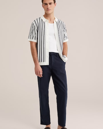 WE Fashion Pletena jopa | bela barva