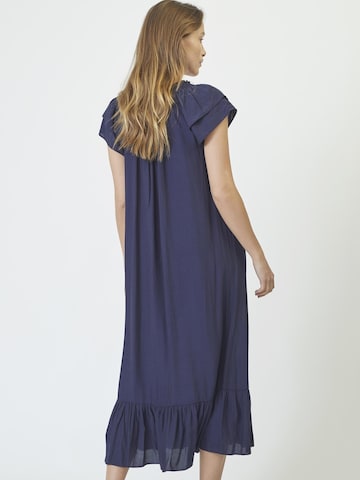 Robe 'Sunrise' co'couture en bleu