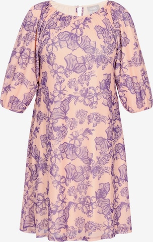 Robe Usha en violet : devant
