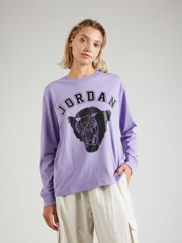 T-shirt Jordan en violet : devant