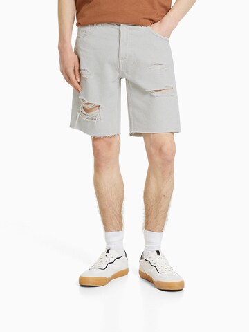 Bershka Slimfit Shorts in Lila: predná strana