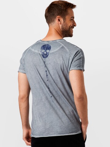 Key Largo Regular Fit T-Shirt 'GARETH' in Blau
