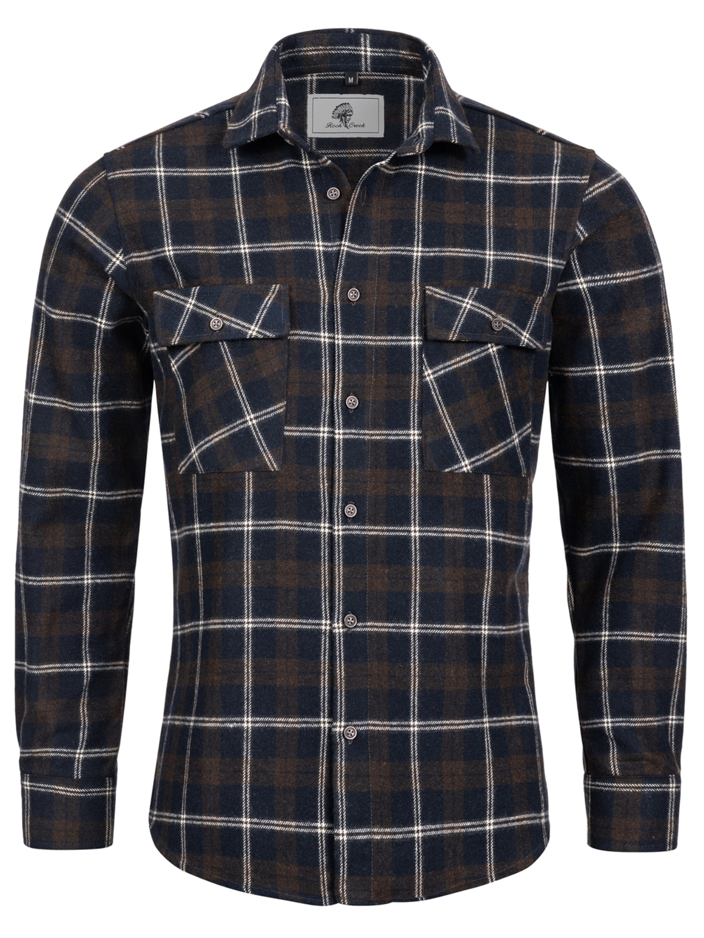 Rock Creek Hemd in Blau: Vorderseite