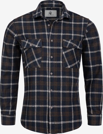 Rock Creek Button Up Shirt in Blue: front