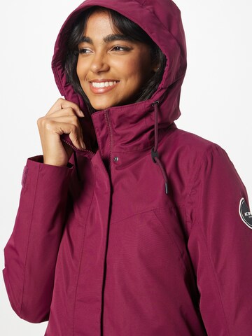 ICEPEAK - Casaco outdoor 'ALPENA' em vermelho