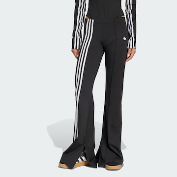 ADIDAS ORIGINALS Flared Pants in Black: front