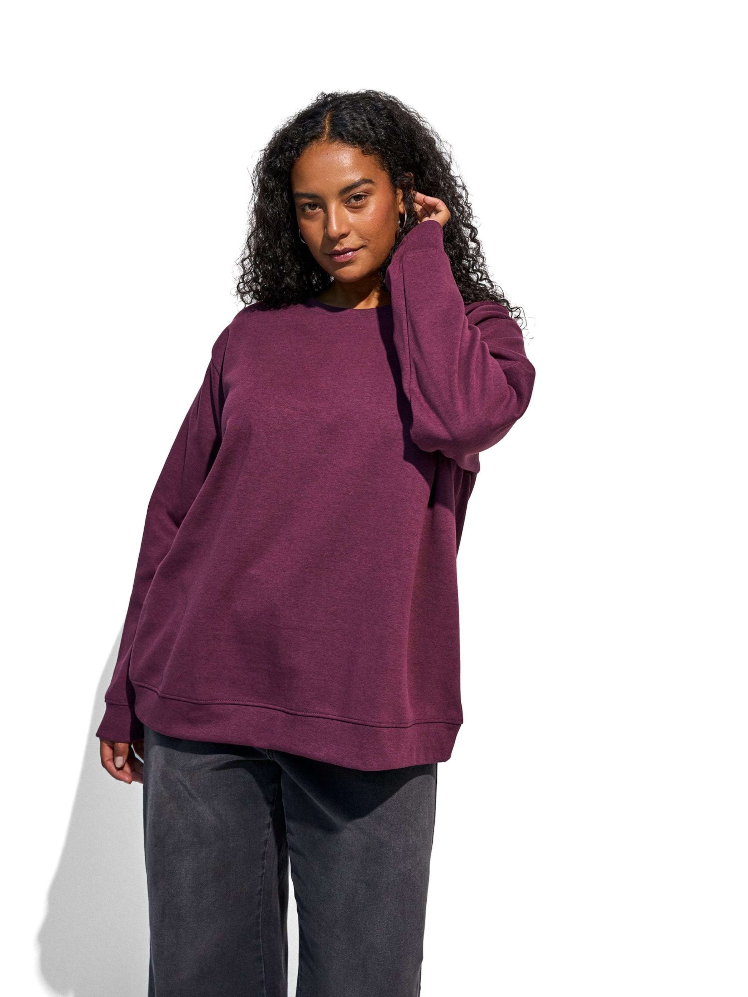 Zizzi - Sudadera en rojo: frente